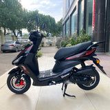 FS 50CC, air-cooling GY6 engine, front and rear drum brake system, Carburetor system