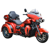 Touring Trike 550CC, V-twins water-cooling engine, ABS disc brake, EFI system, Max.speed 130km/h