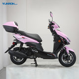 High Quality FLASH 50CC Small Gasoline Scooter EFI System Max Speed 45KM/H Front Rear Disc Brake Powerful Gas Moped for Adults