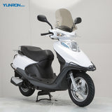 EEC COC Certified HAPPY 125cc 1-Cylinder 4-Stroke Air-cooled Brushless EFI Engine Disc/Drum(CBS) Brake Gas Moped for Adults