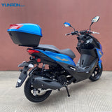 YB150T-7 150CC/200CC EPA DOT Support Model Air Cooled Engine Max Speed 85km/h Front Rear Disc Brake Gas Moped Trunk