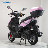 High Quality FLASH 50CC Small Gasoline Scooter EFI System Max Speed 45KM/H Front Rear Disc Brake Powerful Gas Moped for Adults