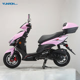 High Quality FLASH 50CC Small Gasoline Scooter EFI System Max Speed 45KM/H Front Rear Disc Brake Powerful Gas Moped for Adults