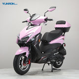 High Quality FLASH 50CC Small Gasoline Scooter EFI System Max Speed 45KM/H Front Rear Disc Brake Powerful Gas Moped for Adults