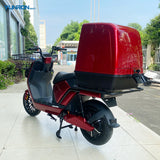YUNRON High Quality Electric Scooter for Delivery Lithium Battery 72V Max Speed 75kmh Motorcycle Large Basket Cargo Rack Sale