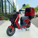 YUNRON High Quality Electric Scooter for Delivery Lithium Battery 72V Max Speed 75kmh Motorcycle Large Basket Cargo Rack Sale